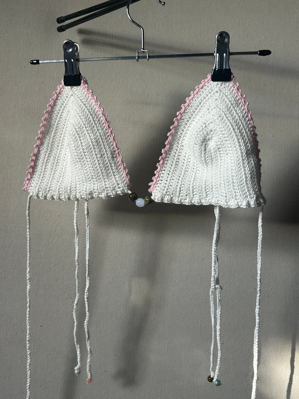 Pearl Crochet Bikini Set - Marshmellow