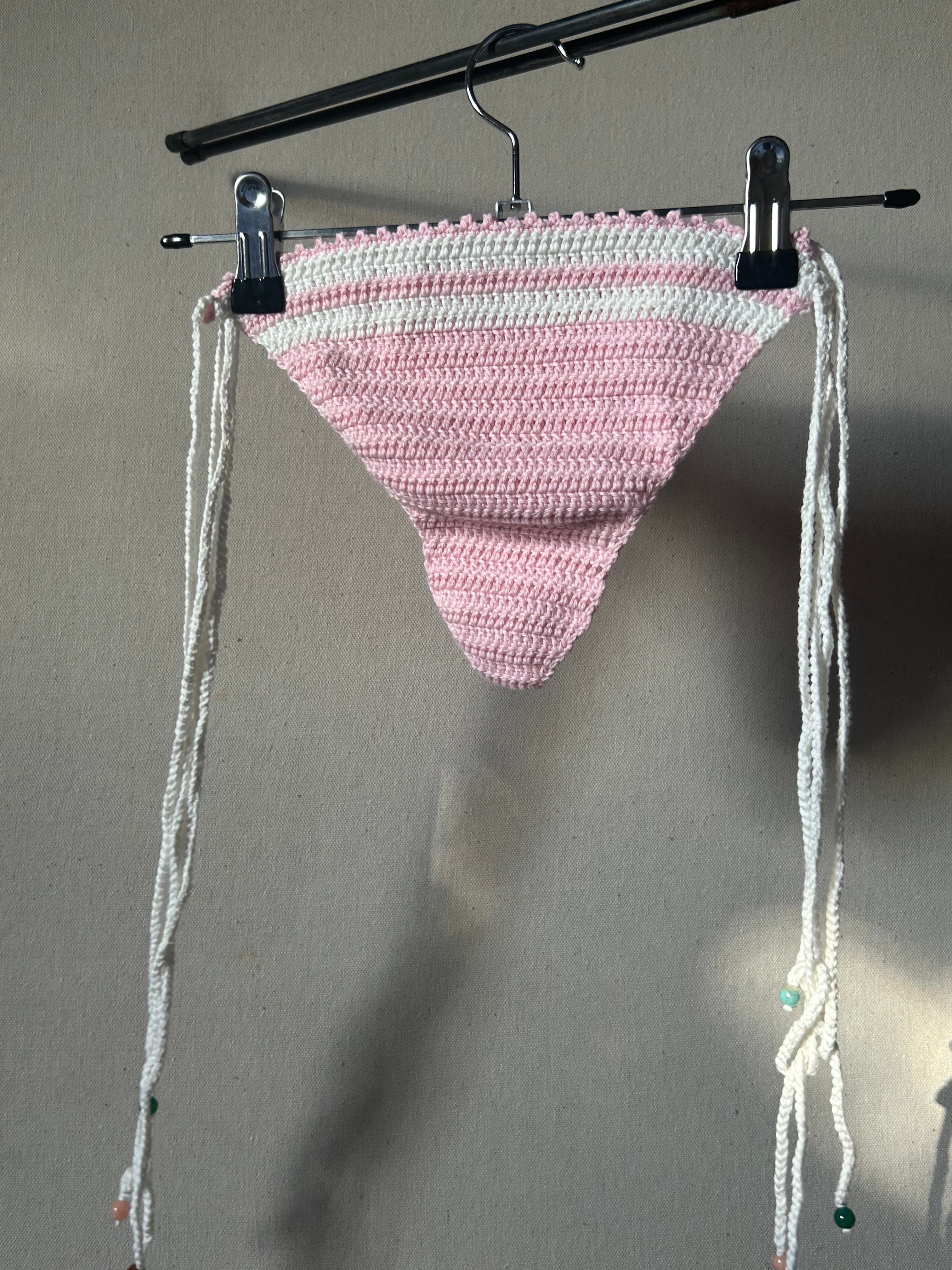 Pearl Crochet Bikini Set - Marshmellow