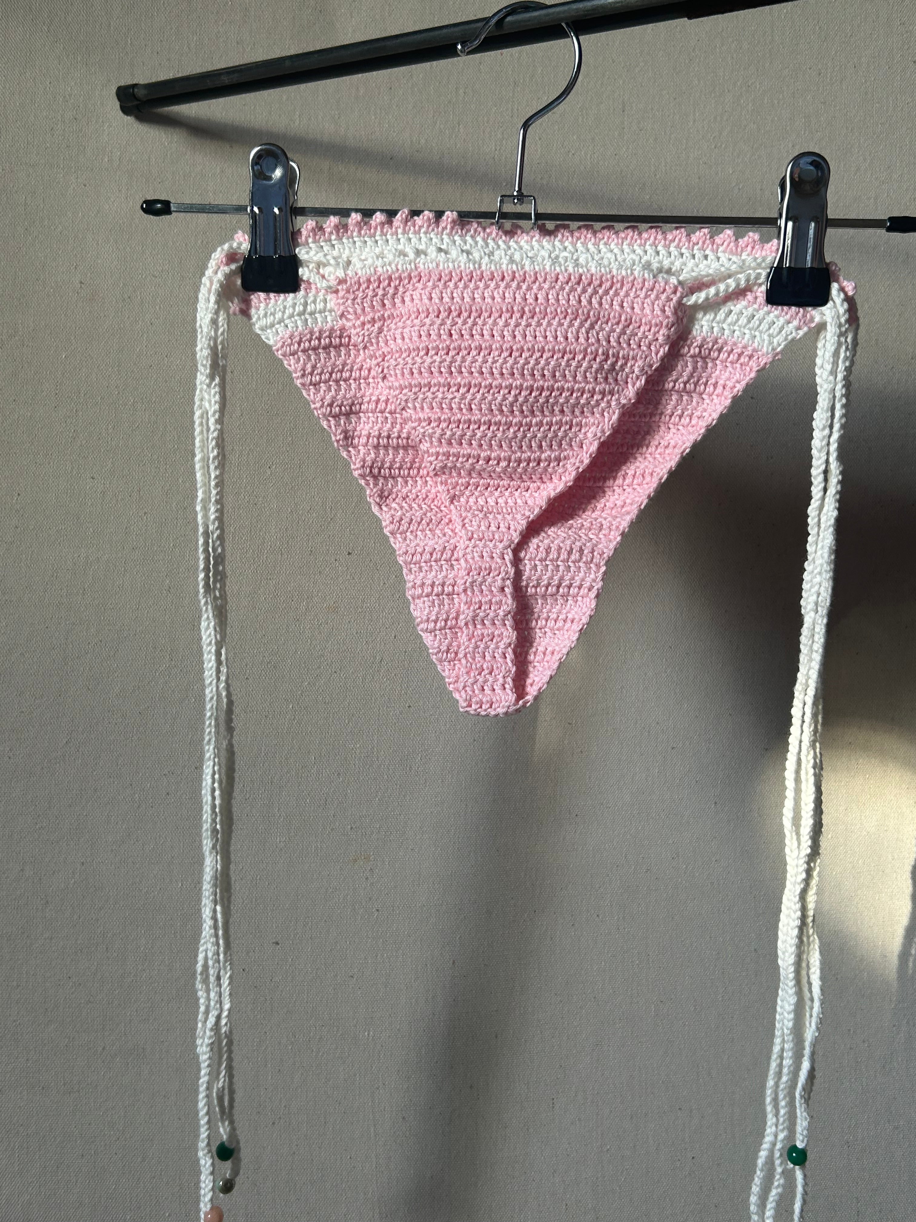 Pearl Crochet Bikini Set - Marshmellow