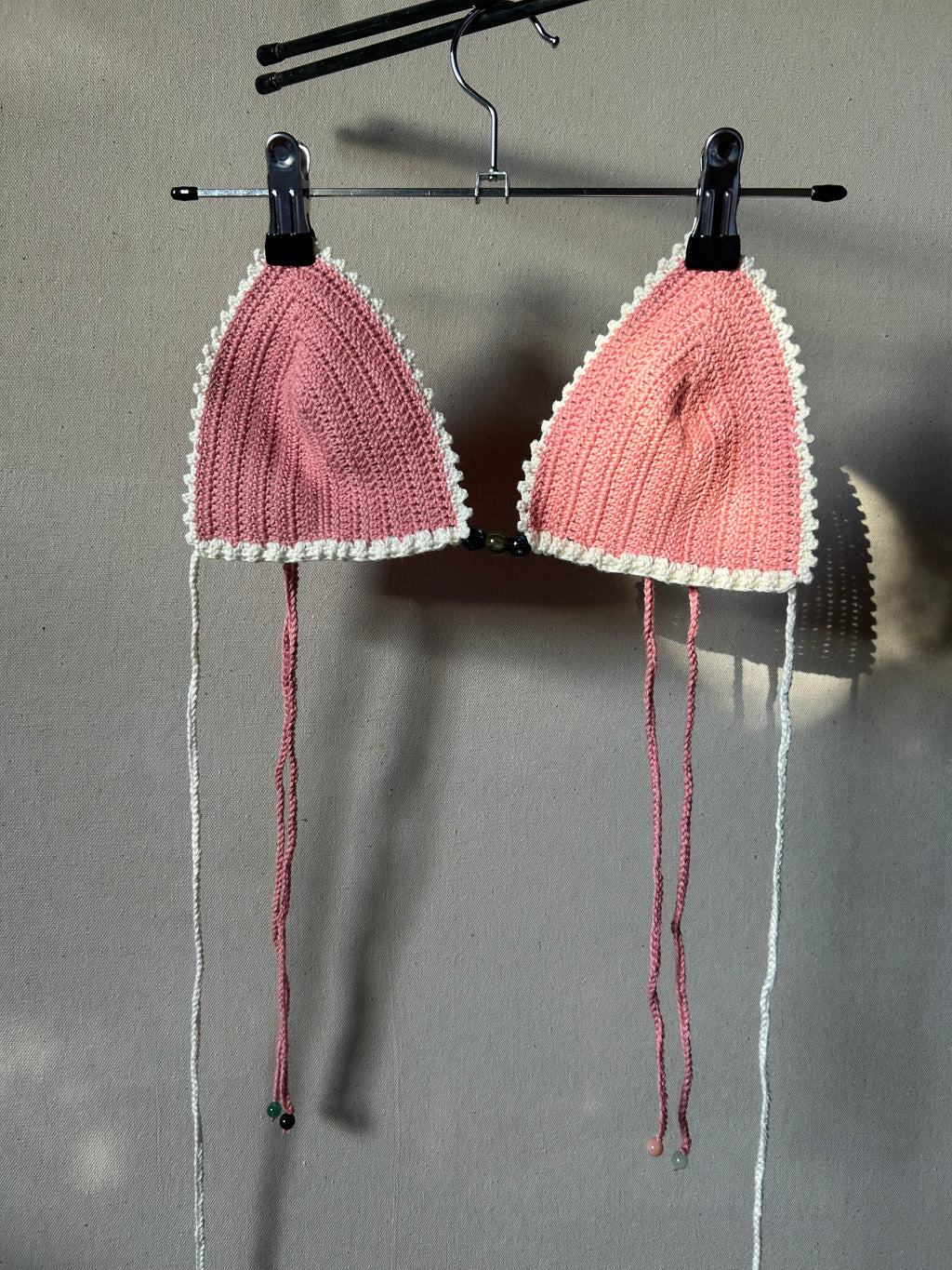 Pearl Crochet Bikini Set - Rose