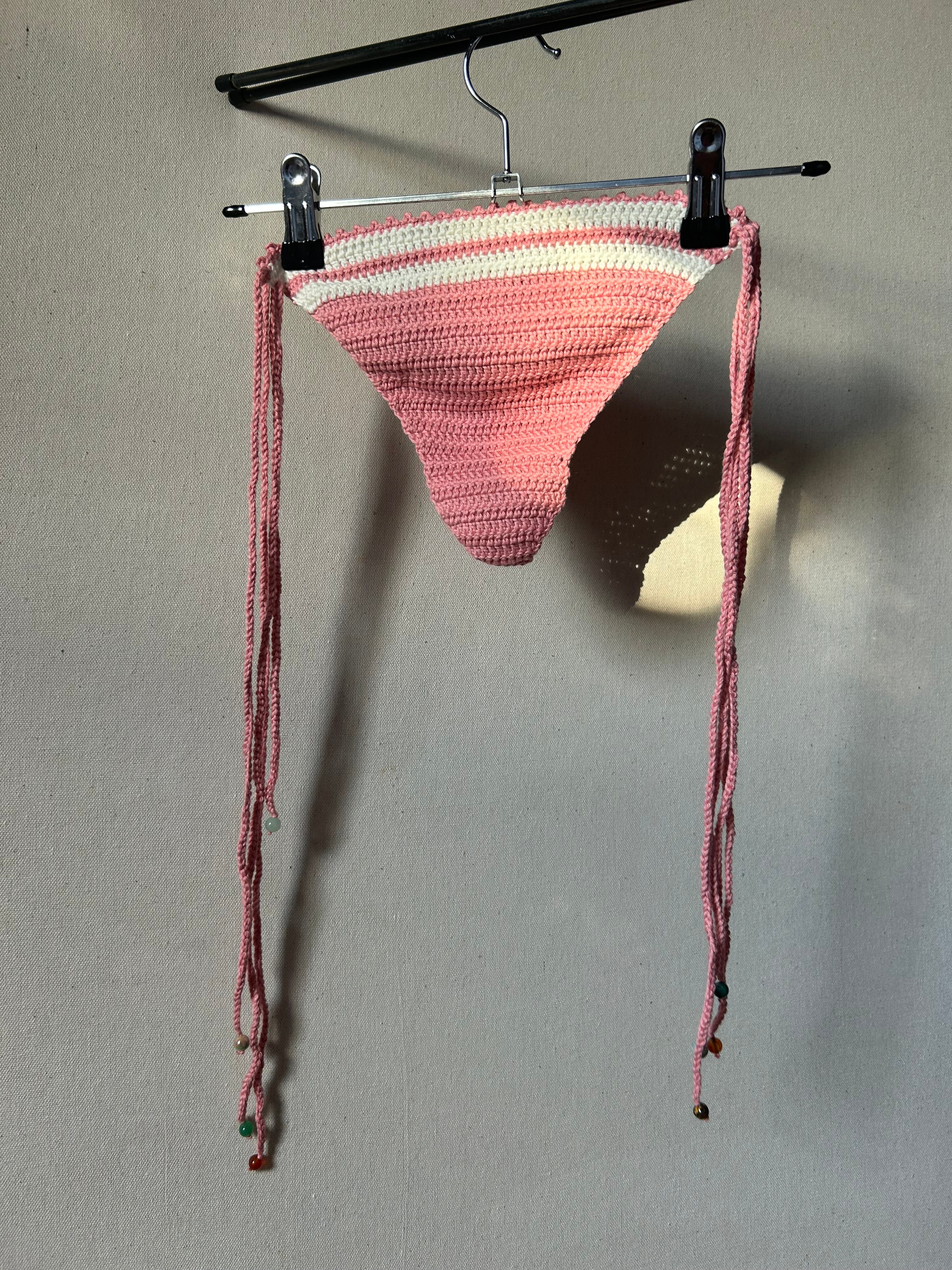 Pearl Crochet Bikini Set - Rose