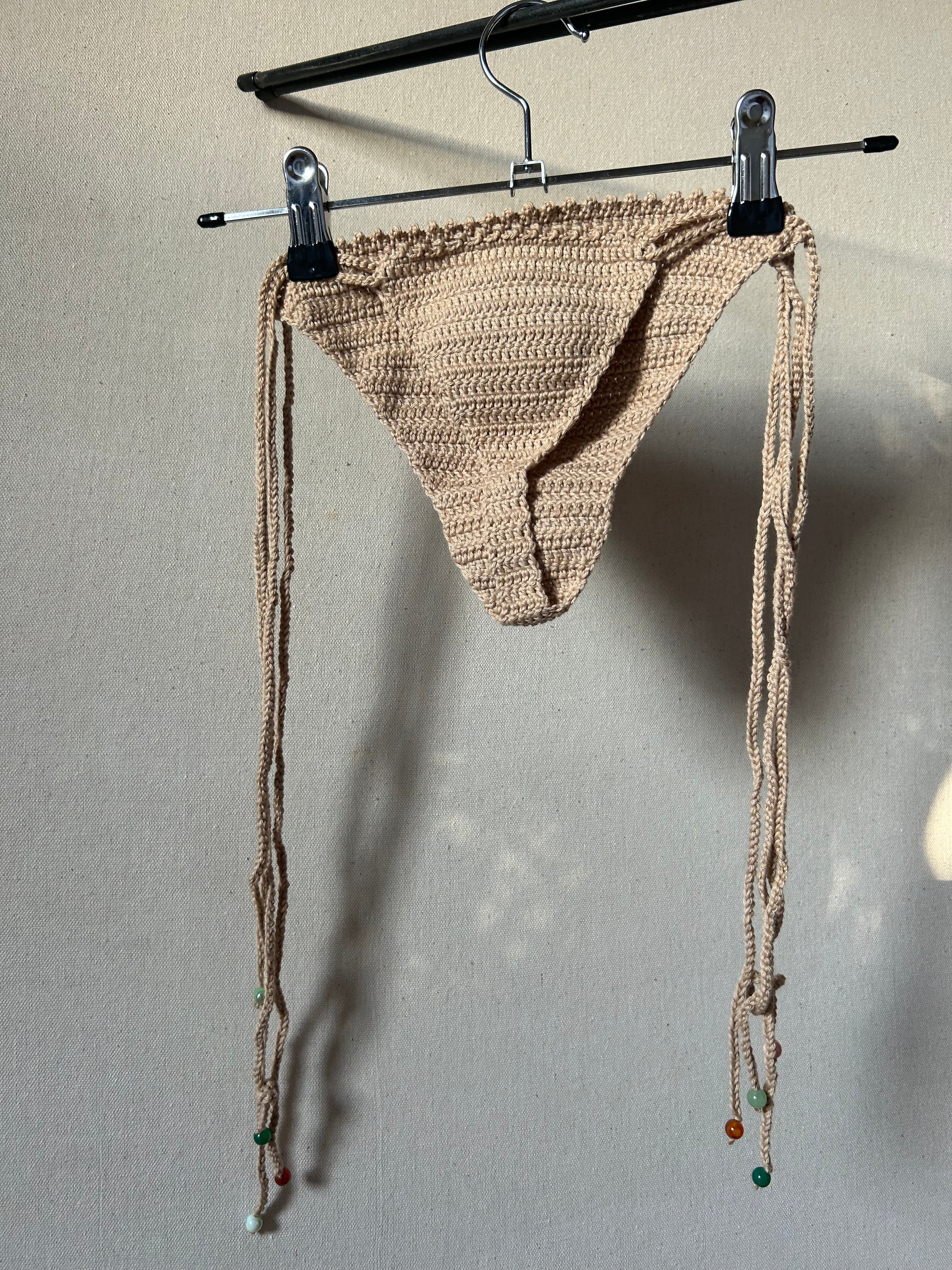 Seashell Crochet Bikini Set - Sand