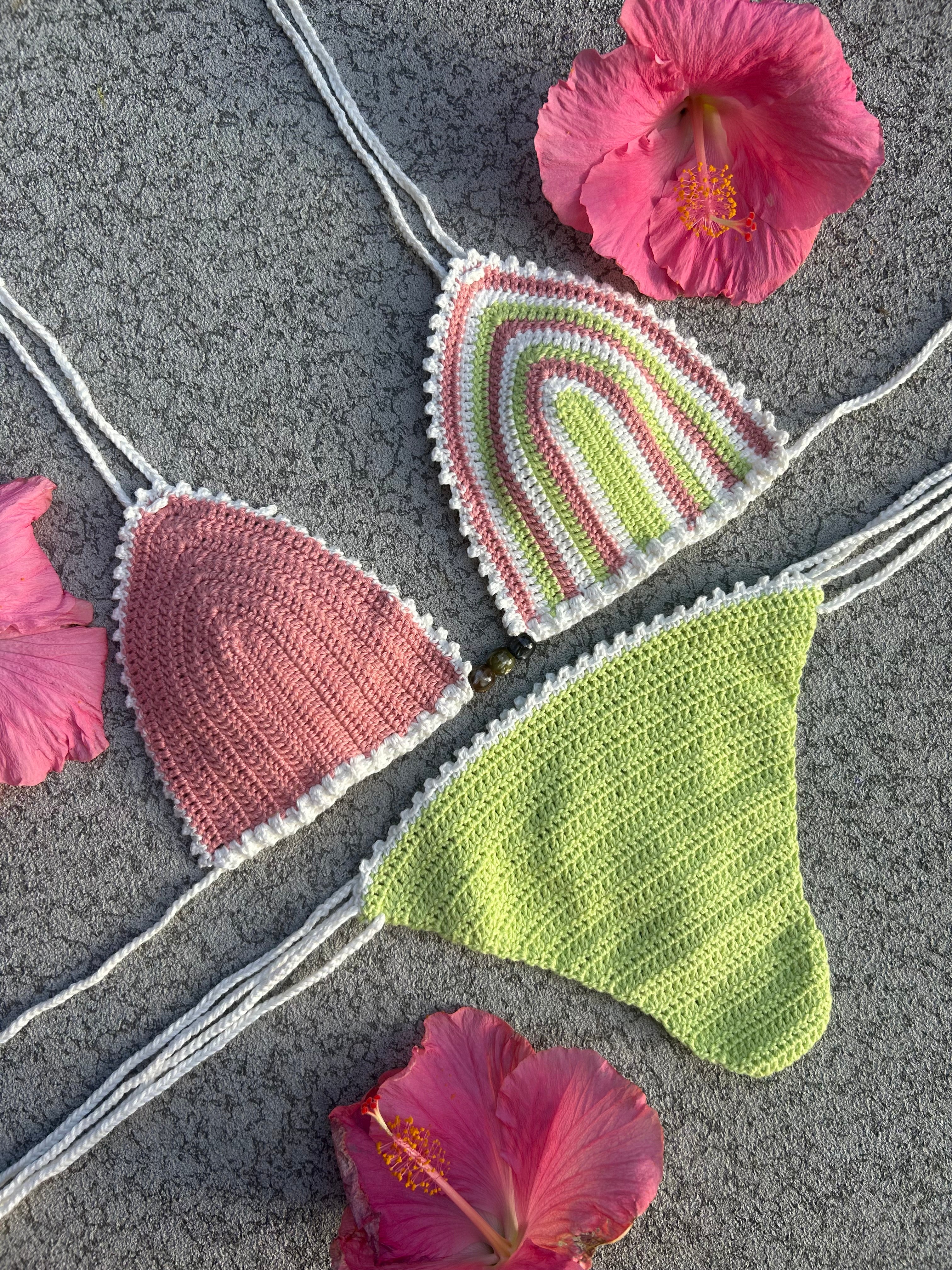 Aurora Crochet Bikini Set - Watermelon