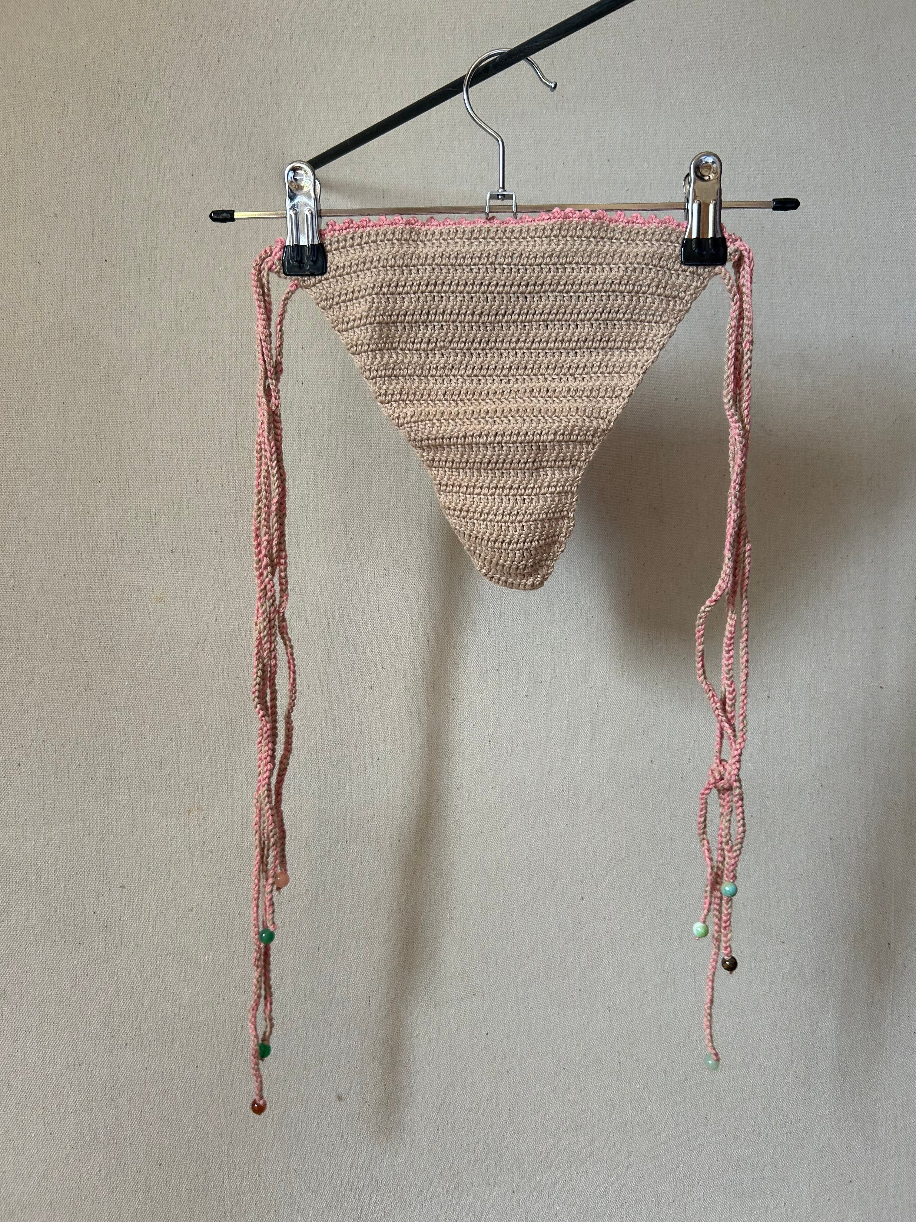 Pearl Crochet Bikini Set - Chesnut