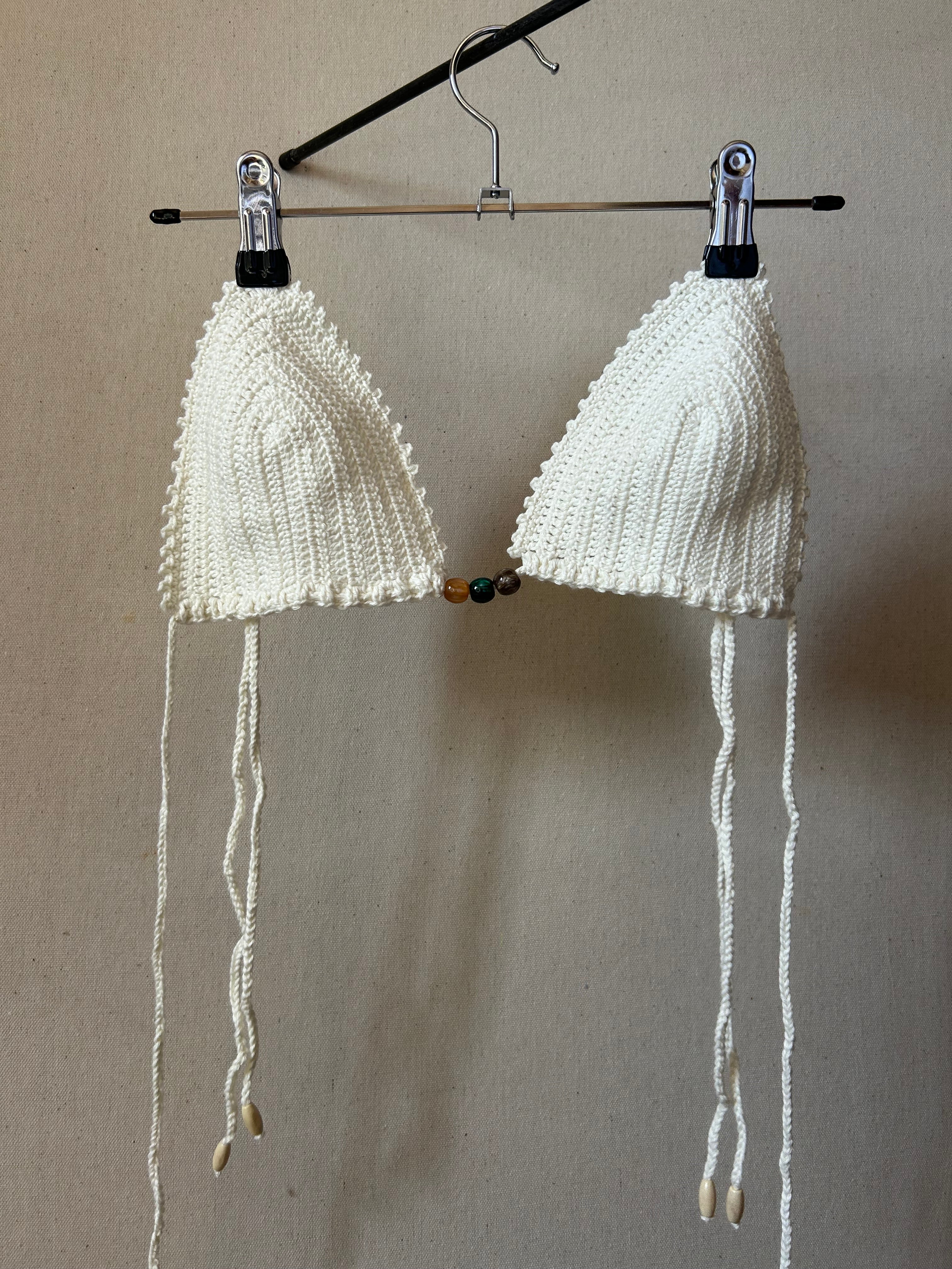 Seashell Crochet Bikini Set - Cloud