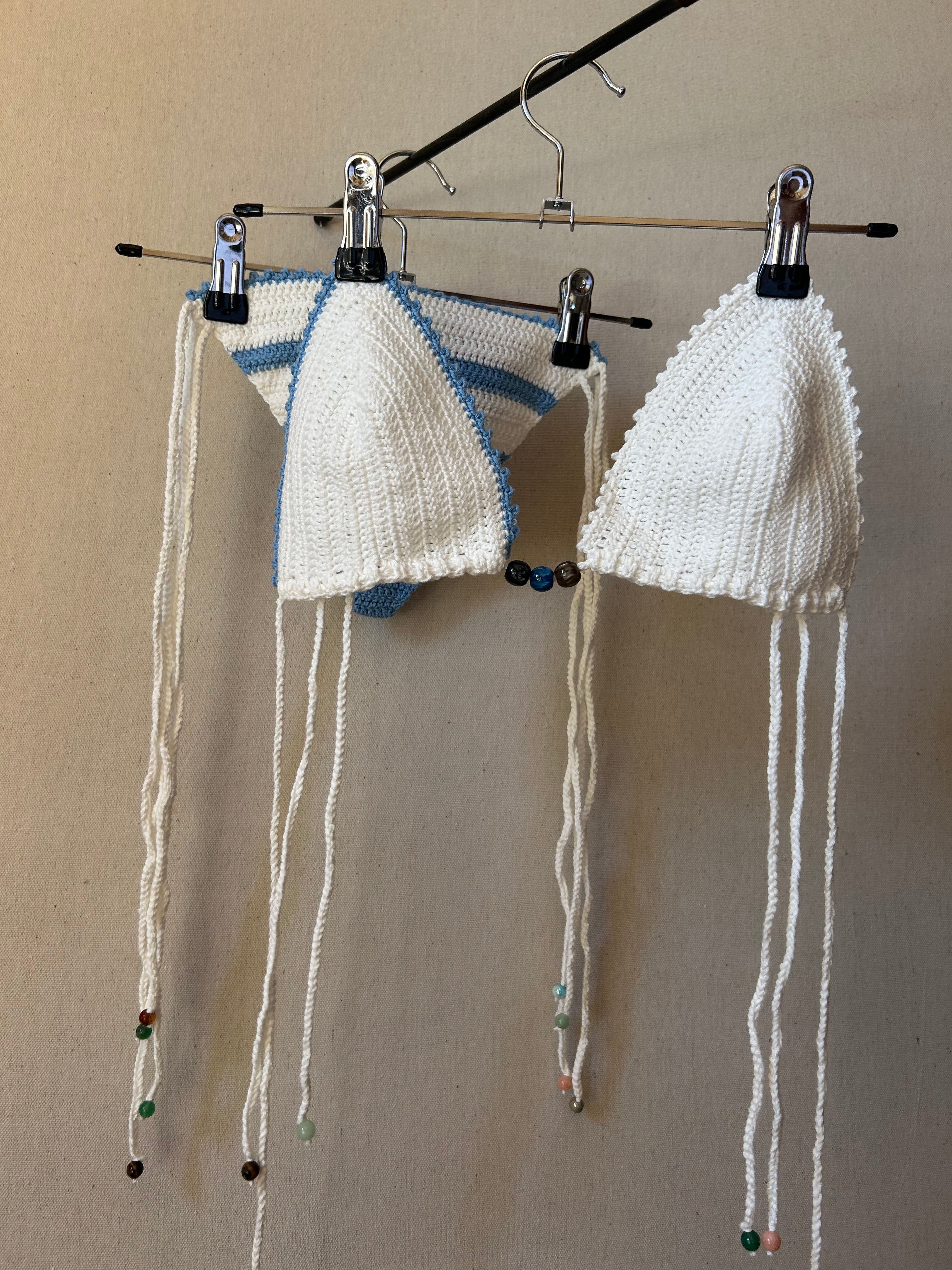Tide Crochet Bikini Set - Sailor