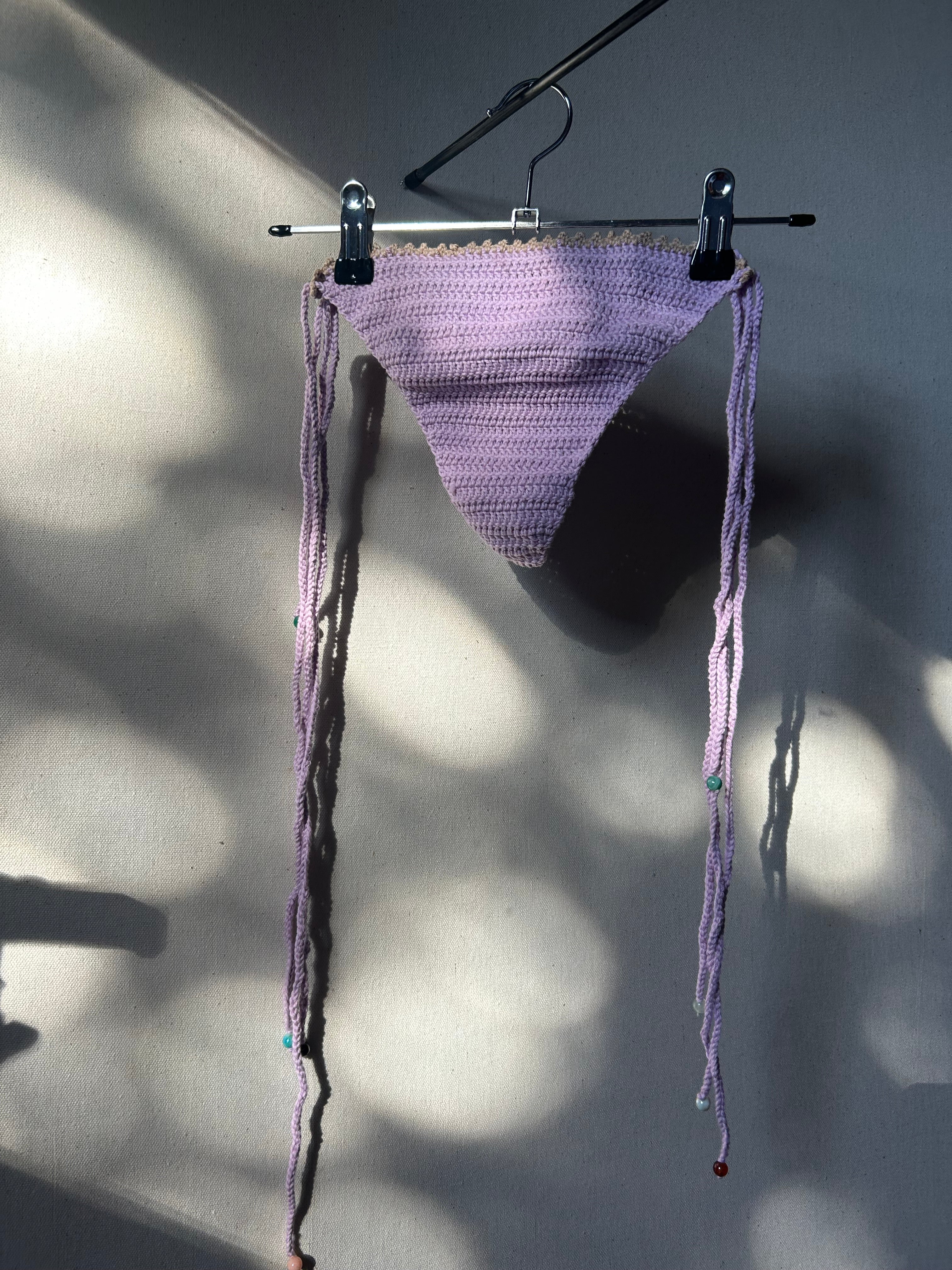 Aurora Crochet Bikini Set - Lilac Summer