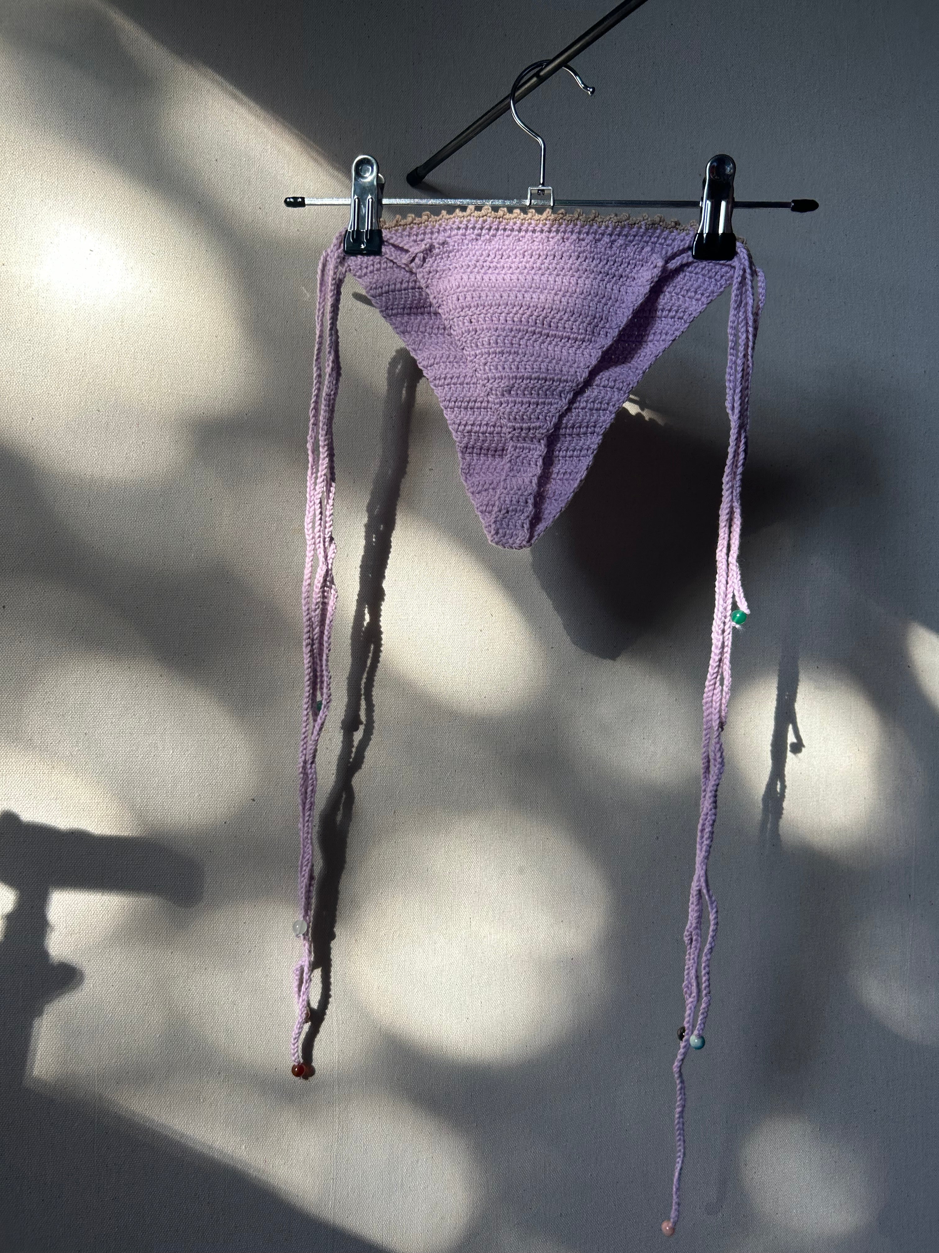 Aurora Crochet Bikini Set - Lilac Summer