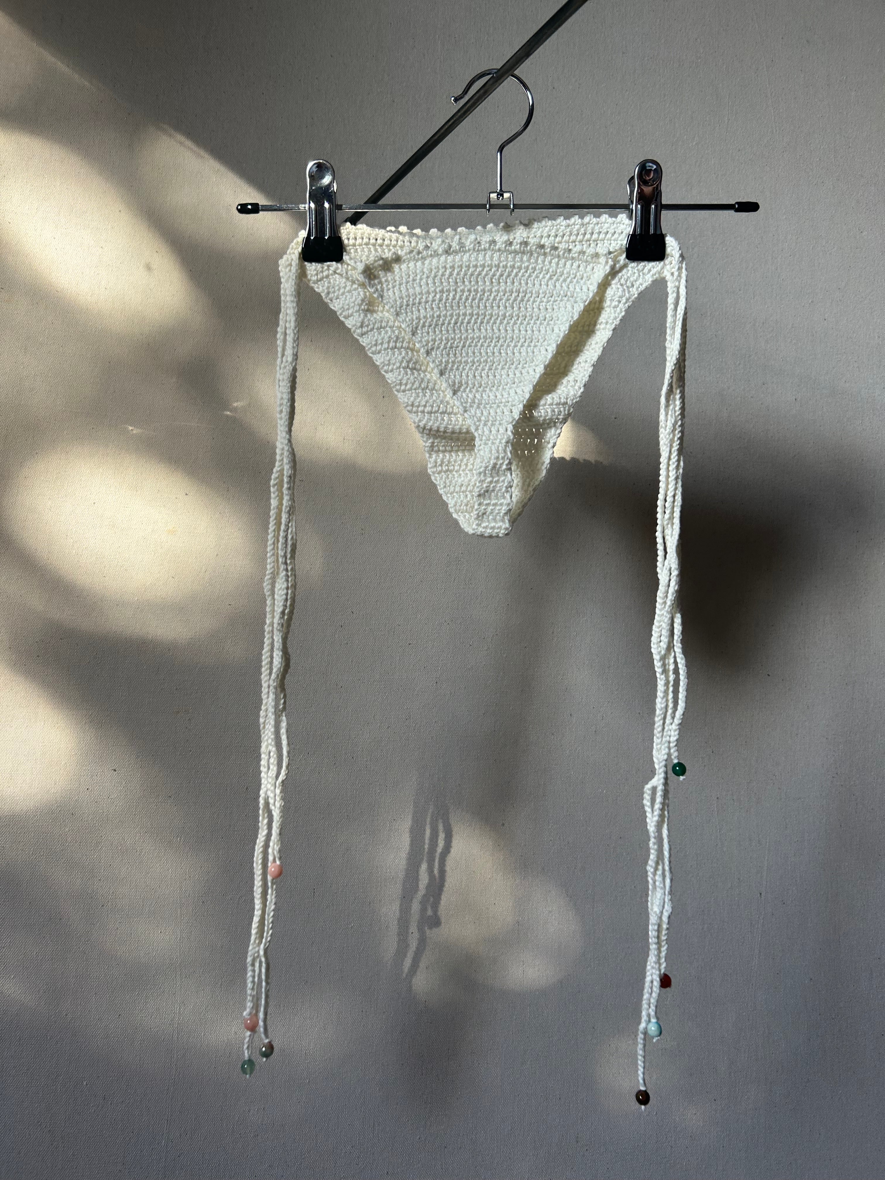 Pearl Crochet Bikini Set - Caramel