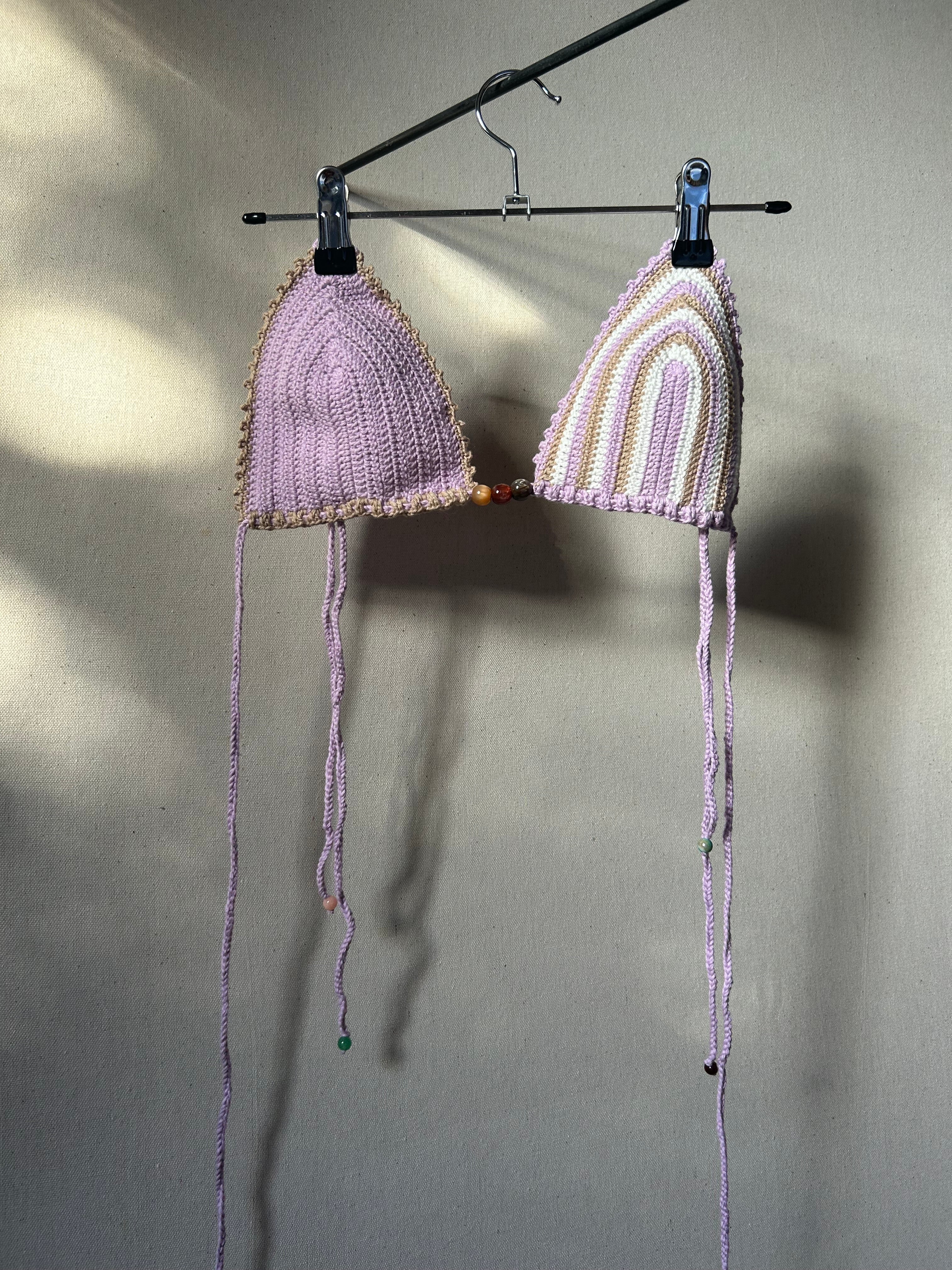 Aurora Crochet Bikini Set - Lilac Summer