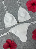Seashell Crochet Bikini Set - Snow